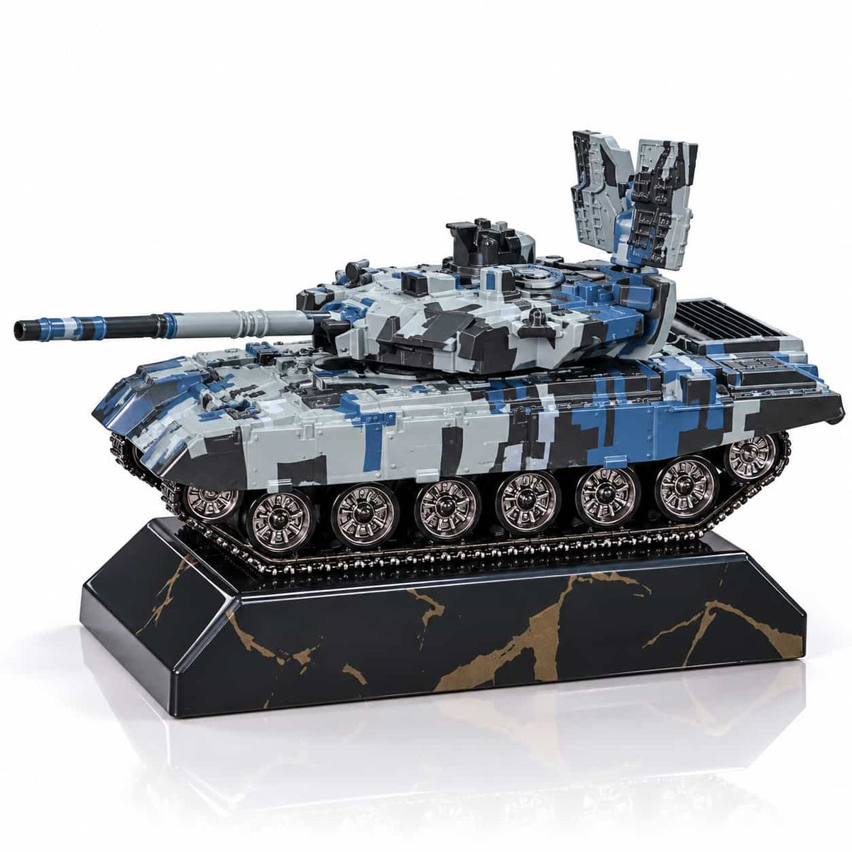 Armored Combat Tank Solar Car Dashboard Perfume Air Freshener Multi