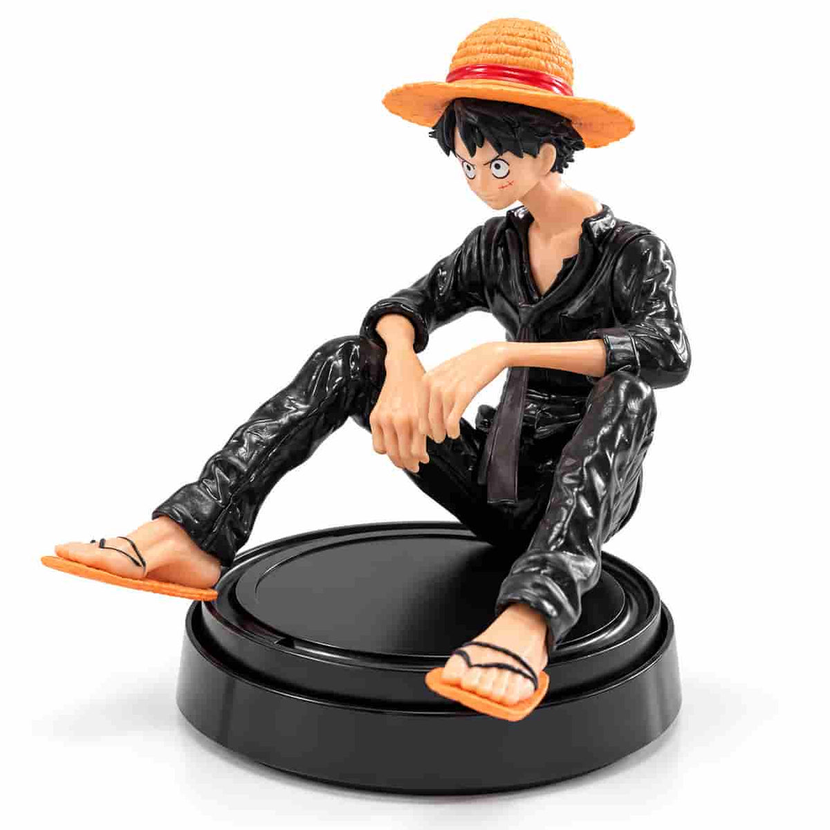 Monkey D Luffy Sitting Figure Car Decoration Coral Black With Black