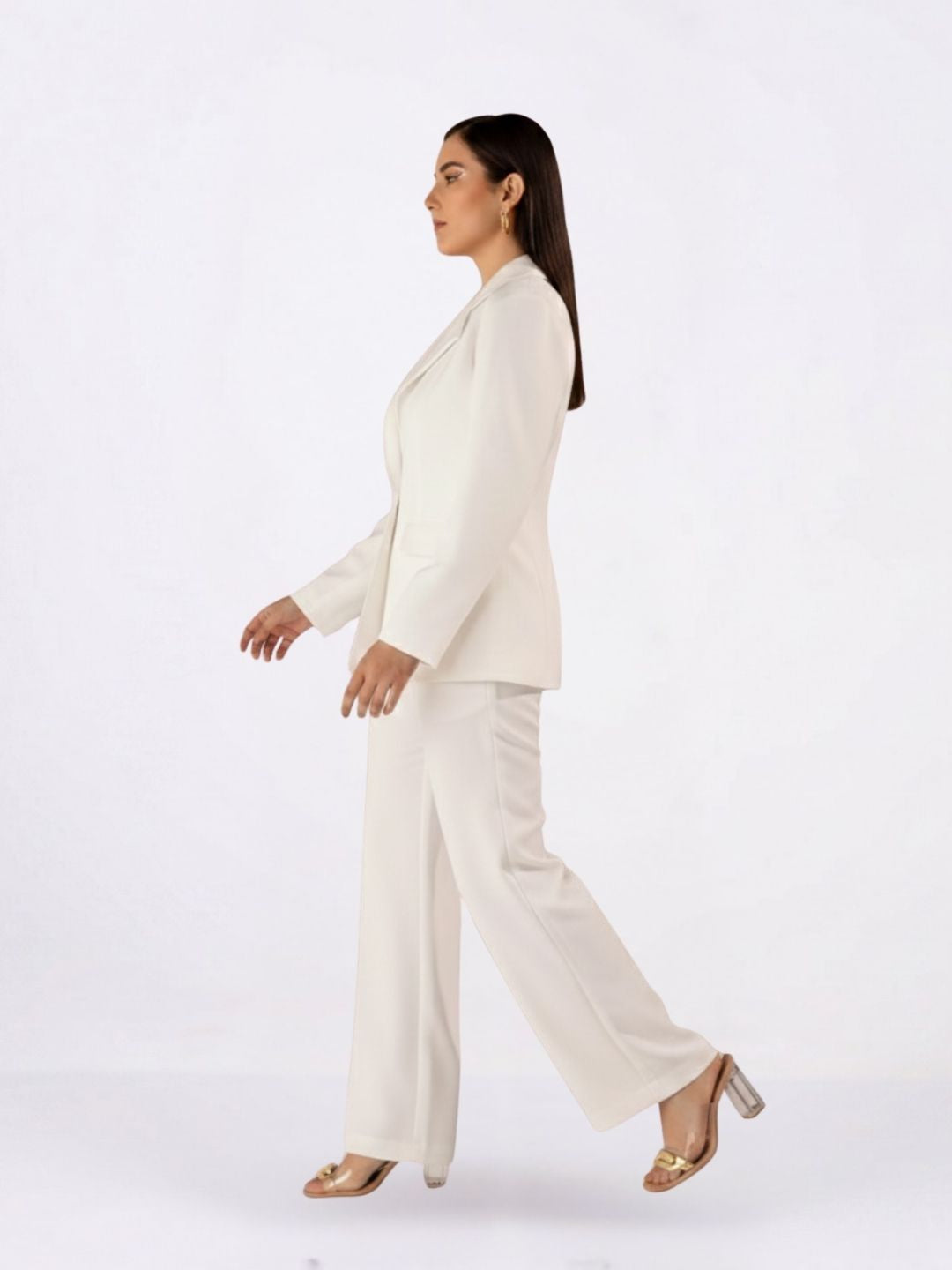 Women Classic Regular Fit Mid-Rise Parallel Trousers