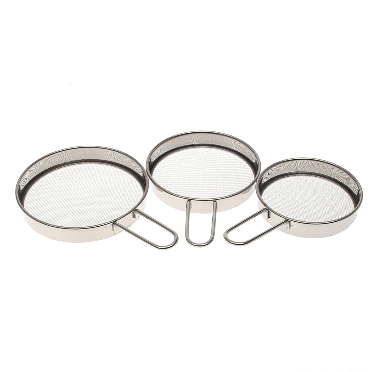 3 Pcs Flour Strainer Set – Stainless Steel