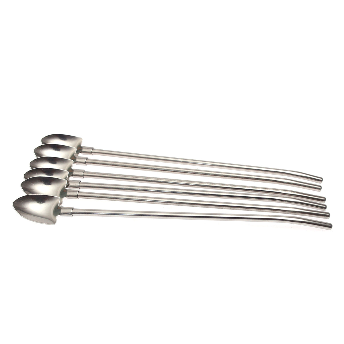 2-in-1 Stainless Steel Straw – 6 PCS Set