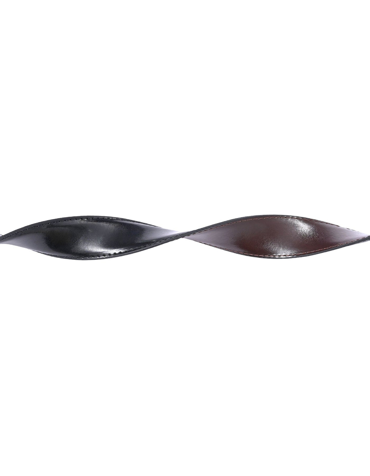 Black Plain Reversible Formal Belt