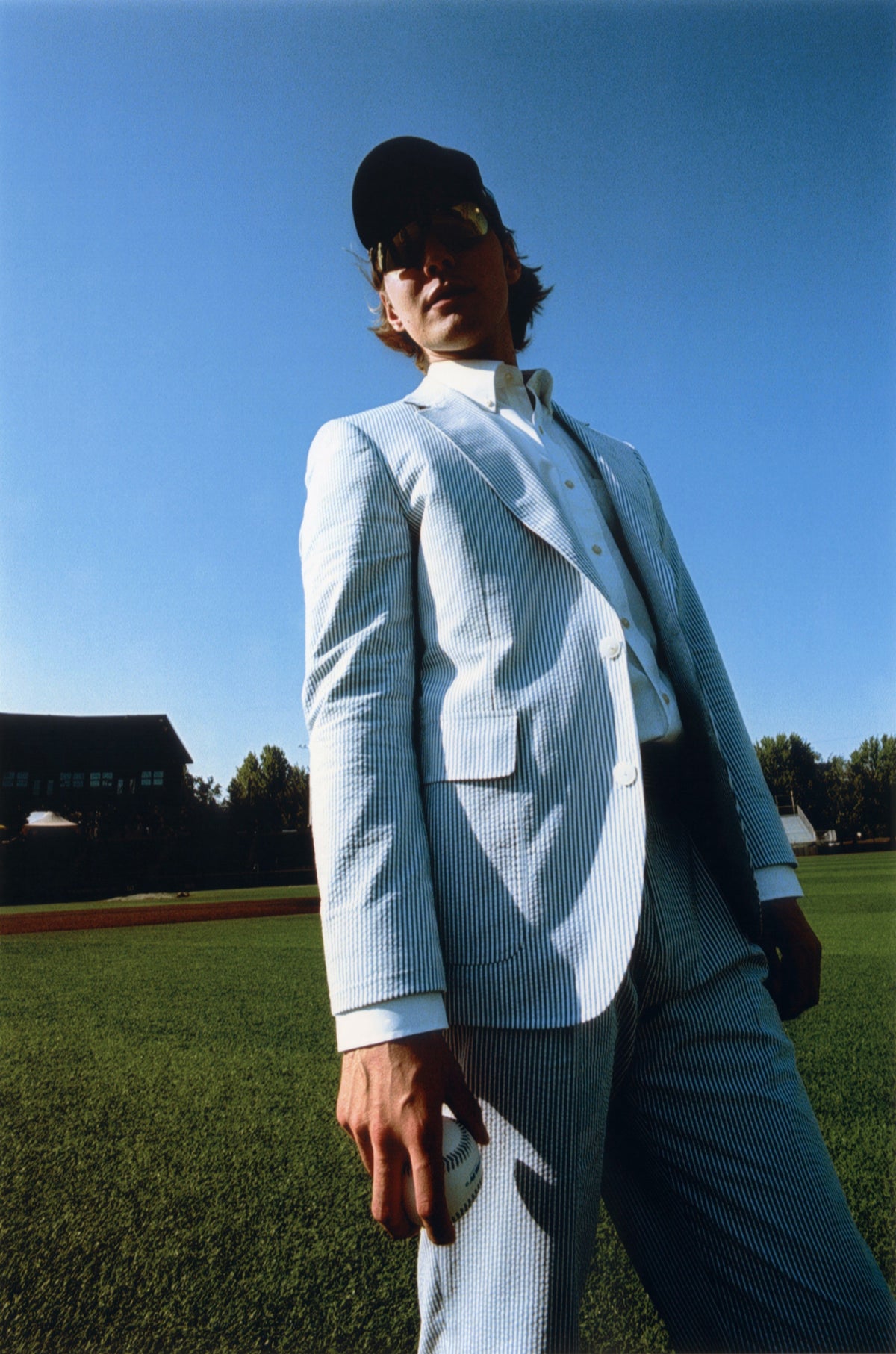 Blue & White Seersucker Suit