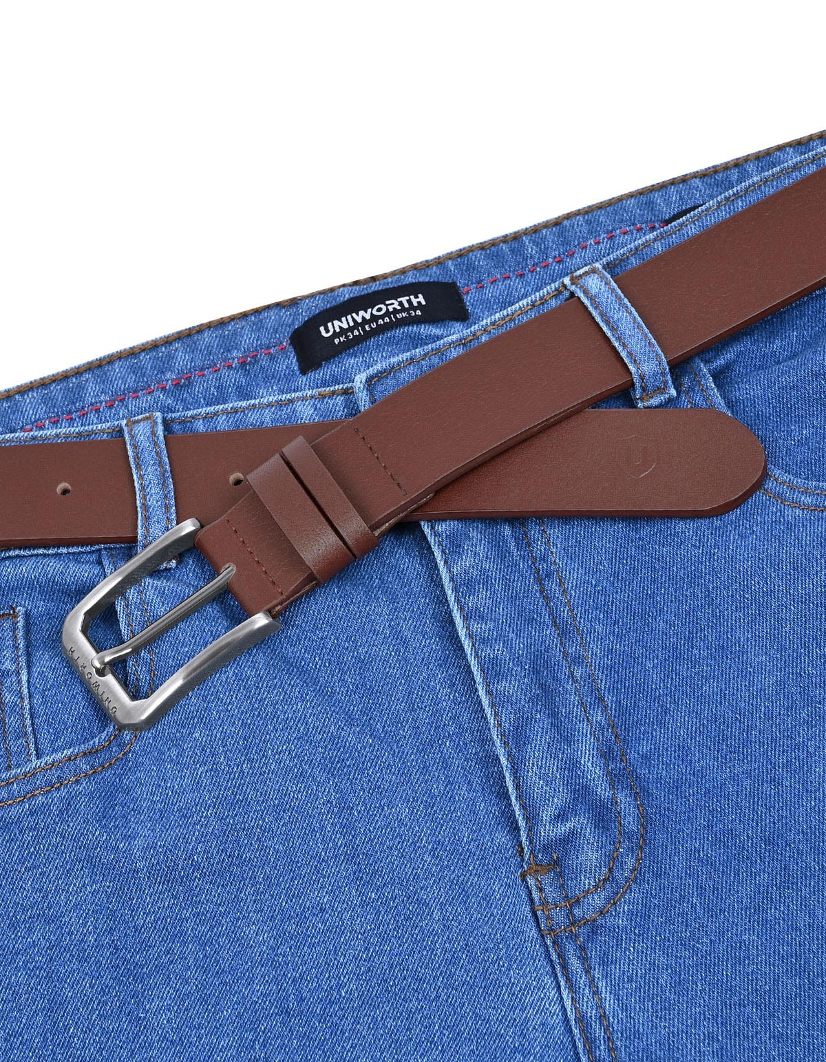 Brown Plain Formal Belt