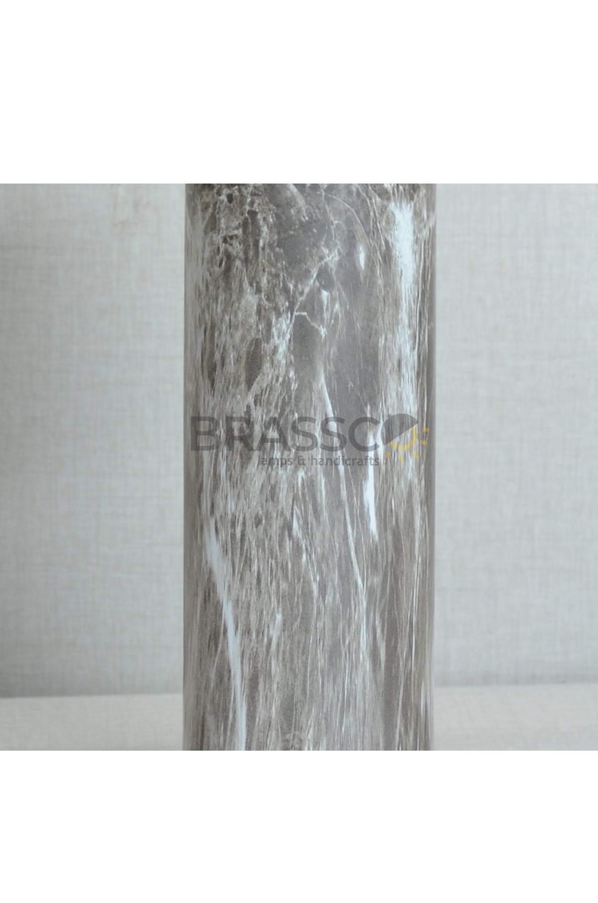 Brown Brass Metal MArble Texture Lamp with Crystal