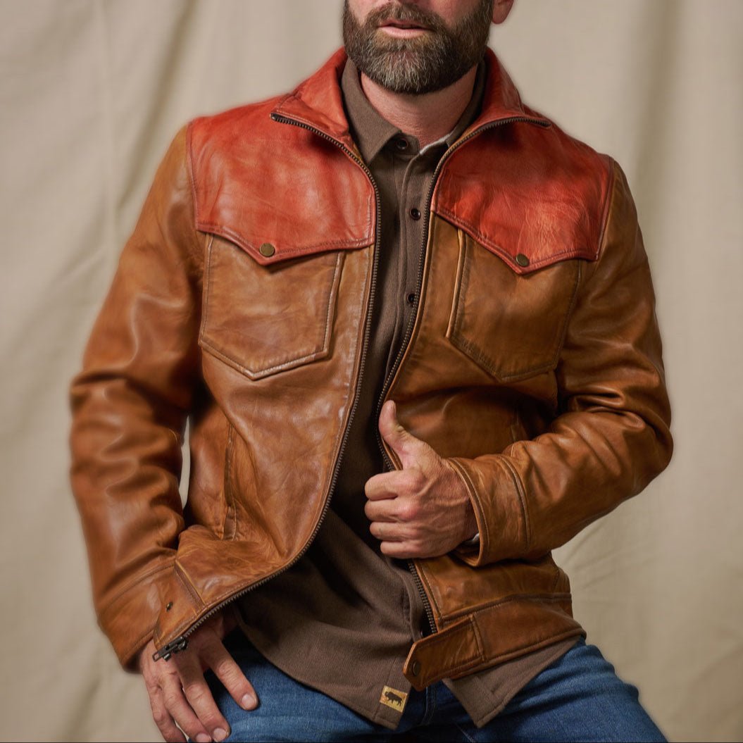 Western Elkhorn Leather Jacket | Copper and Whiskey