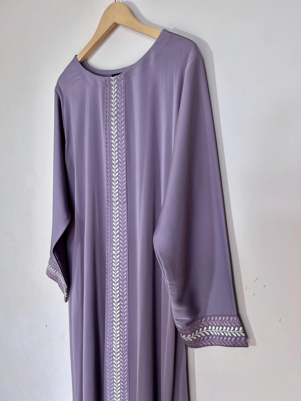 Lavender - Panel Embroidery Abaya HJ1495