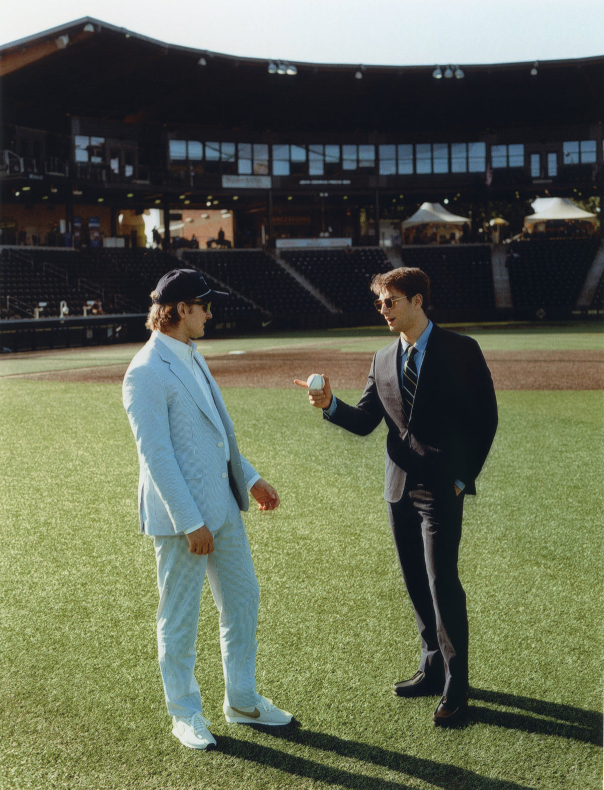 Navy Seersucker Suit