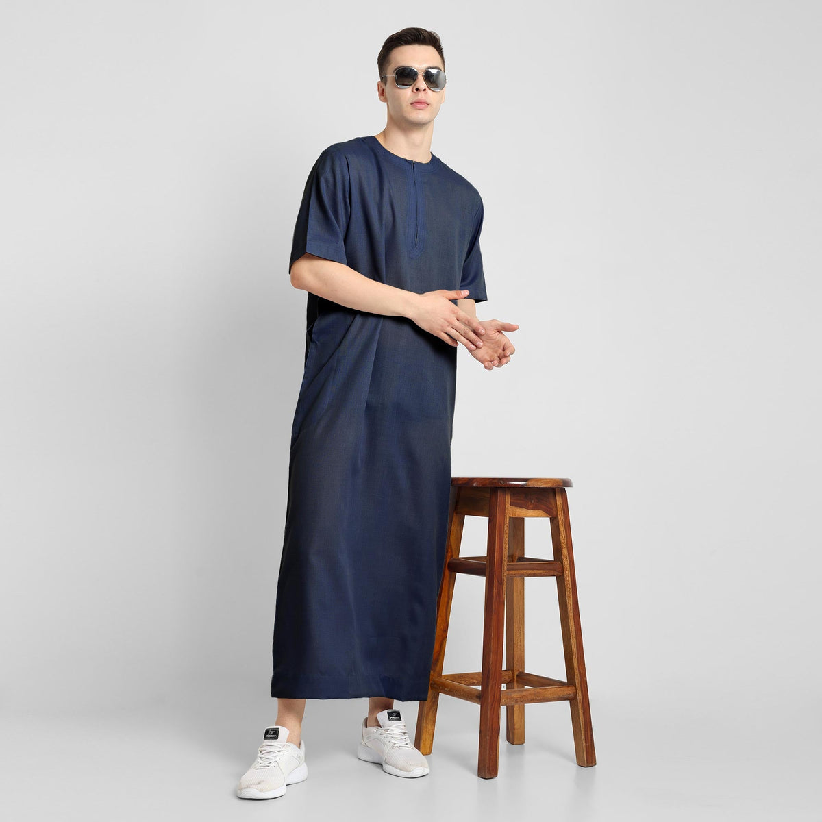 Sapphire Serenity Mens NavyBlue Thobe