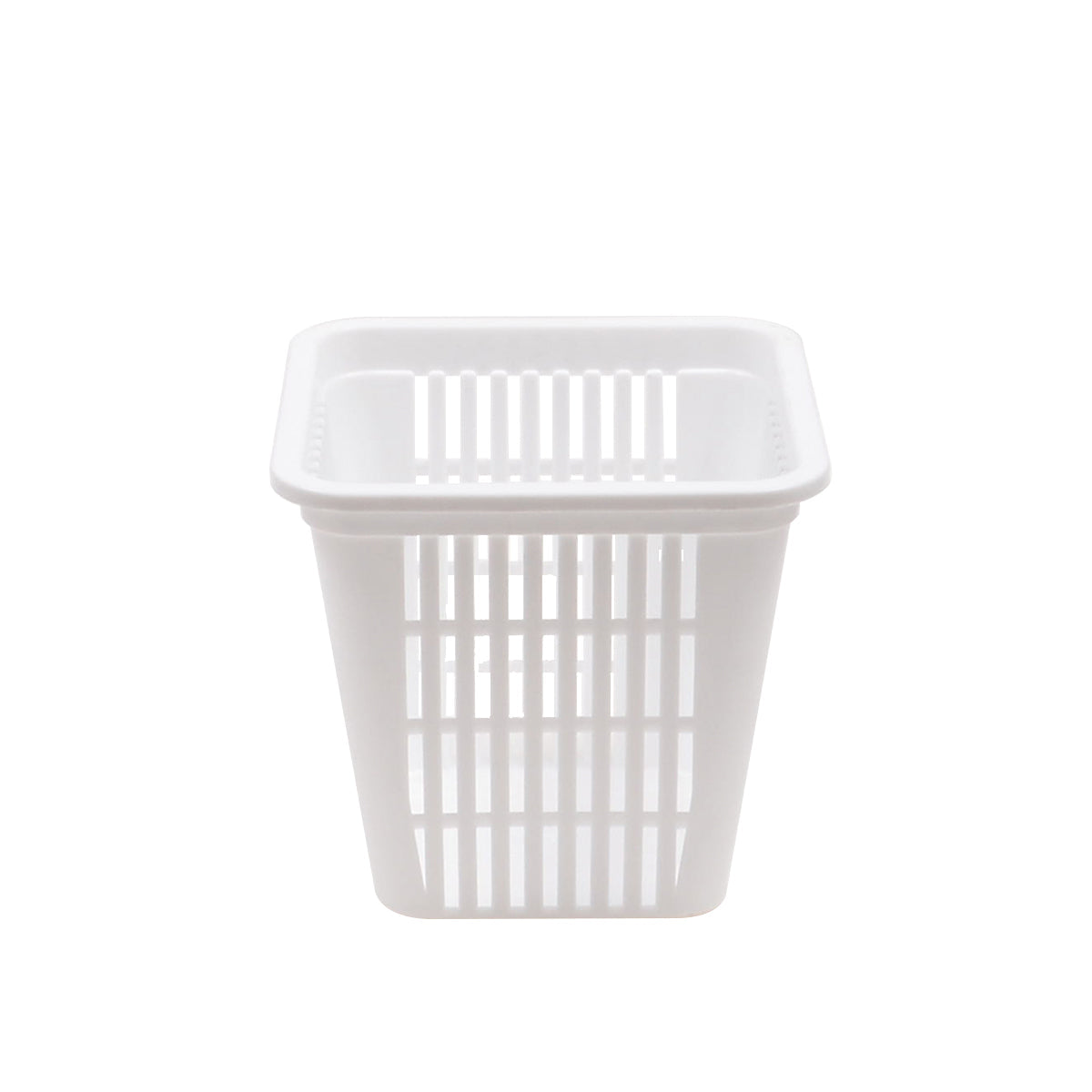 Organizer Basket Mini #2 – Compact Plastic Storage Basket Assorted (Beige, Pink, White, Grey)