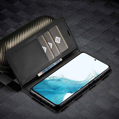 [FREE SHIPPING] CARBON FIBER BOOKLET LEATHER CASE FOR SAMSUNG S26 ULTRA