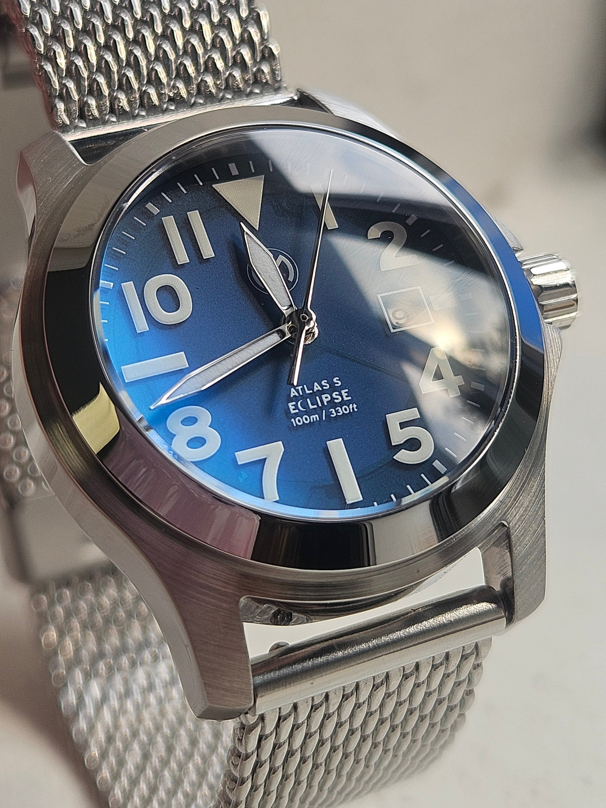 Atlas Eclipse Steel Blue Dial 32mm - Bundle