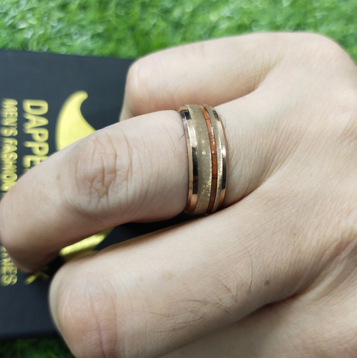 Rose Gold Titanium Wedding Ring