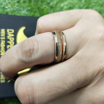 Rose Gold Titanium Wedding Ring
