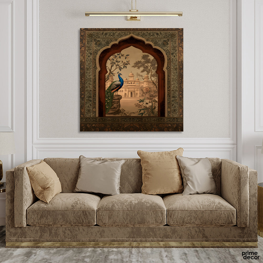 Aesthetic Mughal Era Style Artwork (Single Panel) Nature Wall Art