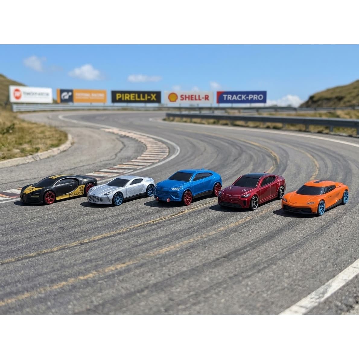 Diecast Alloy Toy Mini Race Cars Dashboard Decoration Multi Pack of 5