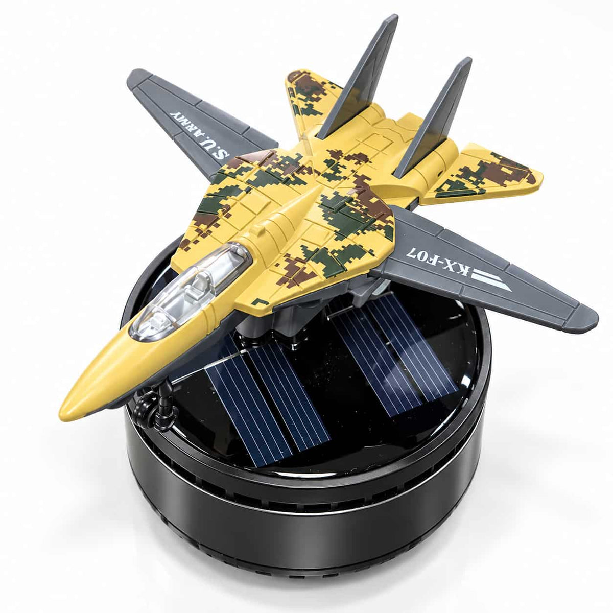 Rotating Fancemot Plane Solar Car Dashboard Perfume Multi