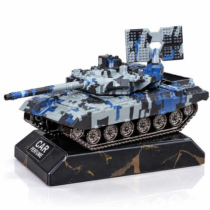 Armored Combat Tank Solar Car Dashboard Perfume Air Freshener Multi