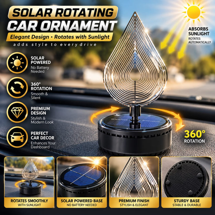 Wind Spinner Solar Car Dashboard Perfume