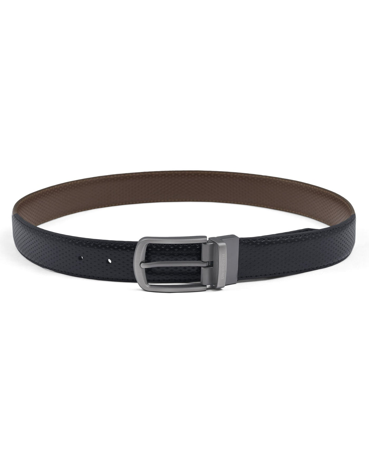 Black Dotted Reversible Formal Belt