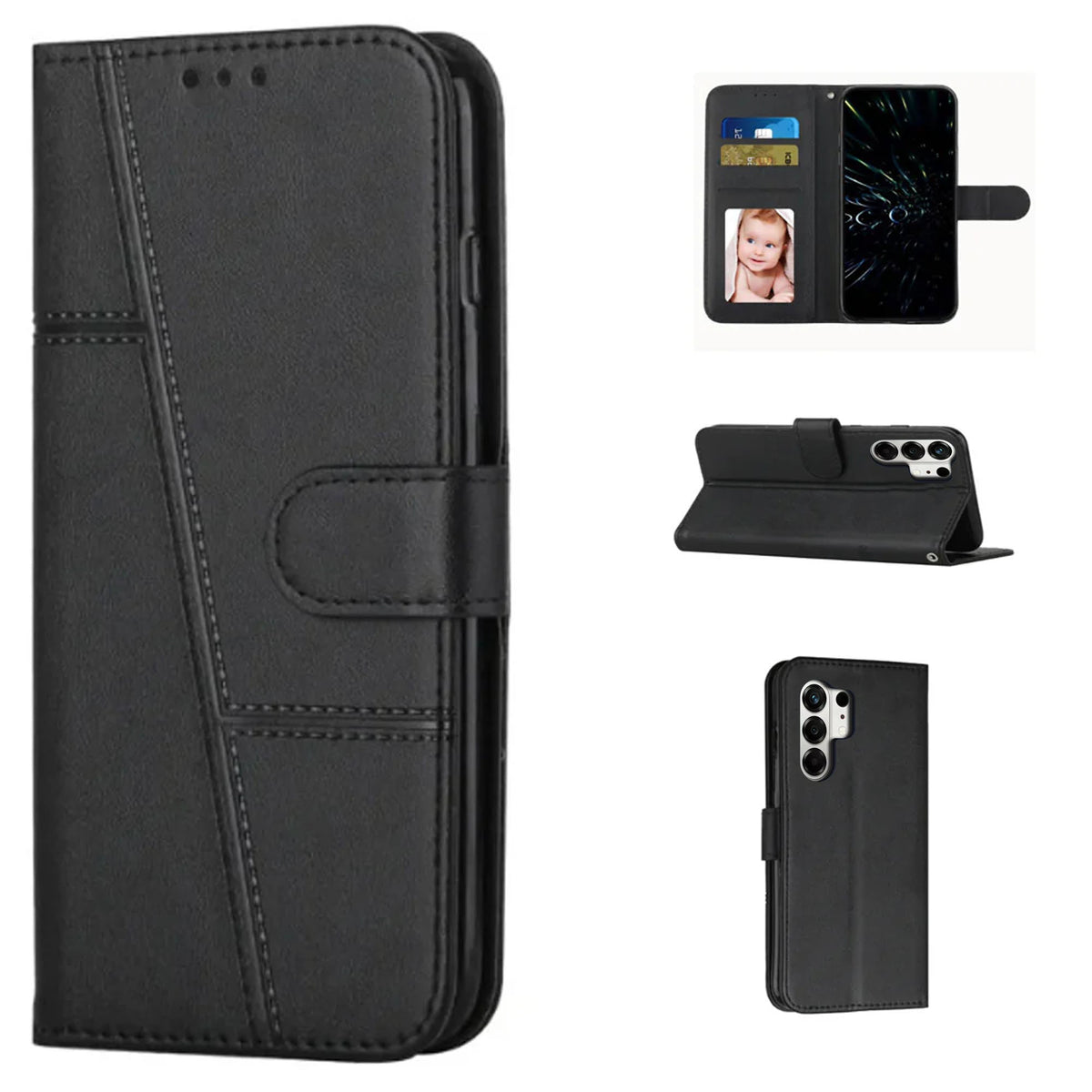 [FREE SHIPPING] BOOKLET LEATHER CASE FOR TECNO CAMON 50/CAMON 50 PRO