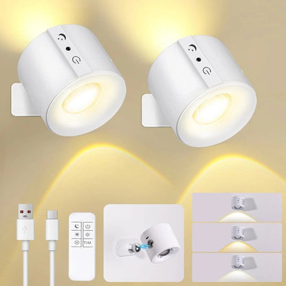 Rechargeable LED Wall Lights – 3 Color Dimmable Picture & Artwork Lamp (1-PC)