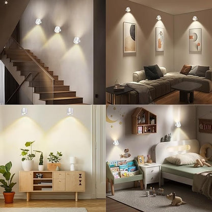 Rechargeable LED Wall Lights – 3 Color Dimmable Picture & Artwork Lamp (1-PC)