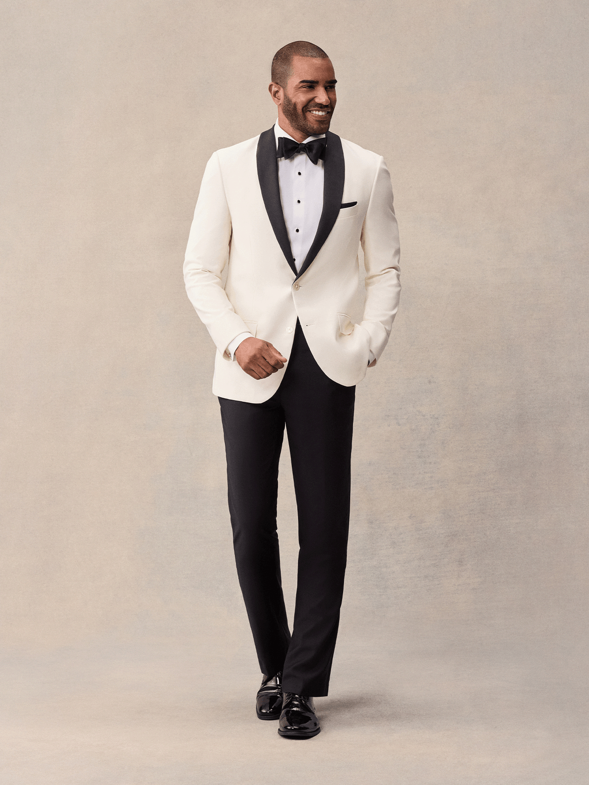 Contrast Shawl Jacket Tuxedo
