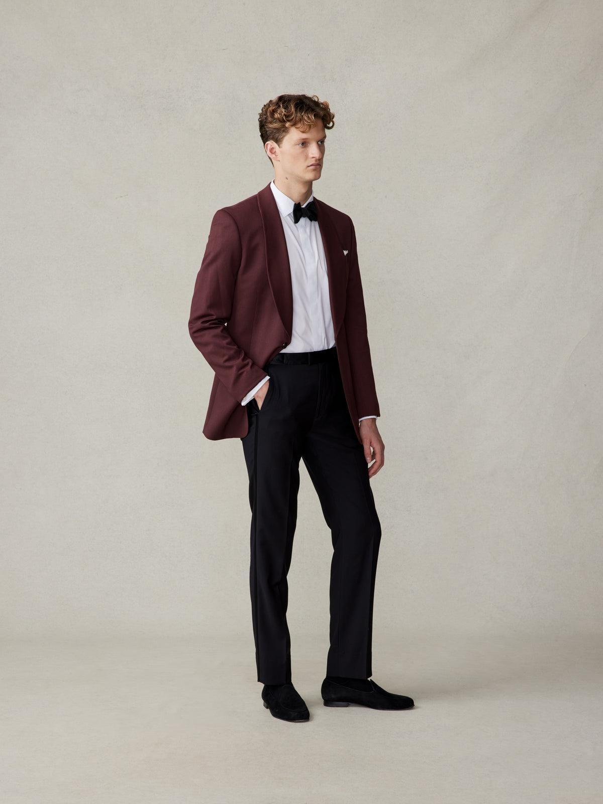 Burgundy Shawl Jacket Tuxedo