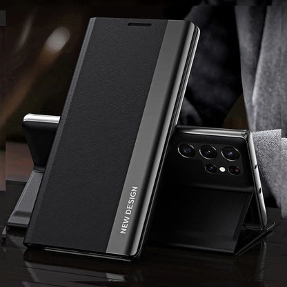 [FREE SHIPPING] CLASSIC BUSINESS FLIP CASE FOR SAMSUNG S21 ULTRA