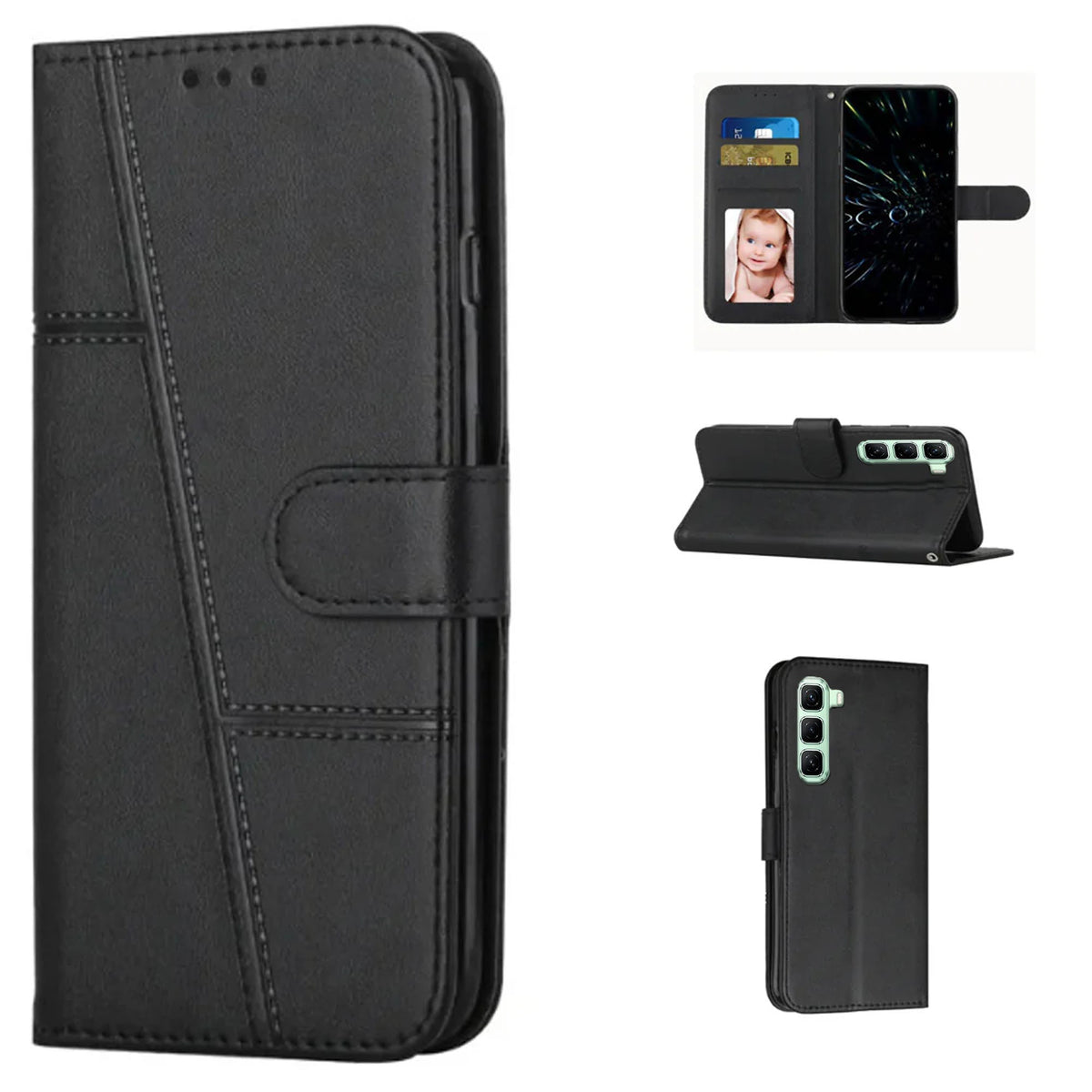 [FREE SHIPPING] BOOKLET LEATHER CASE FOR INFINIX HOT 70