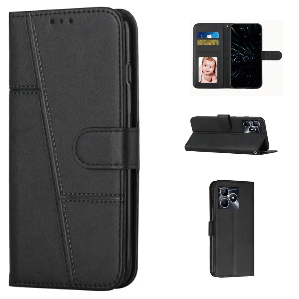 [FREE SHIPPING] BOOKLET LEATHER CASE FOR REALME C53