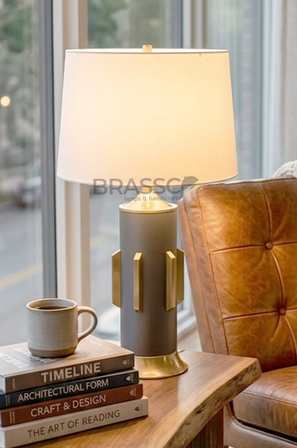 Black Brass Metal Table Lamp - Brass Collection