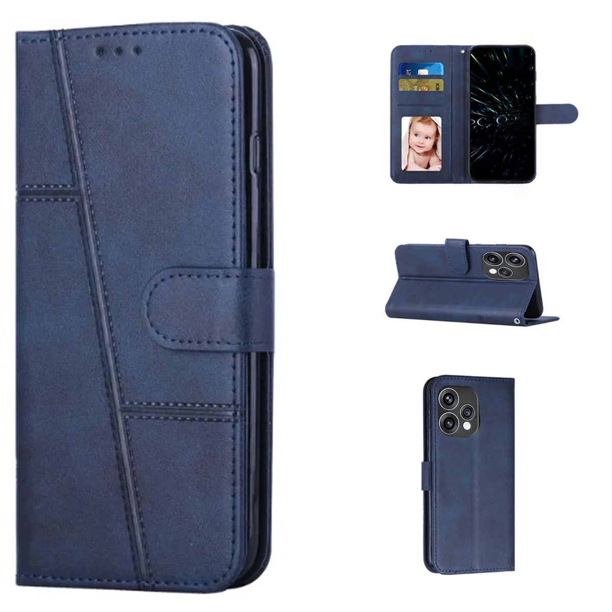 [FREE SHIPPING] BOOKLET FLIP LEATHER CASE FOR OPPO RENO 15