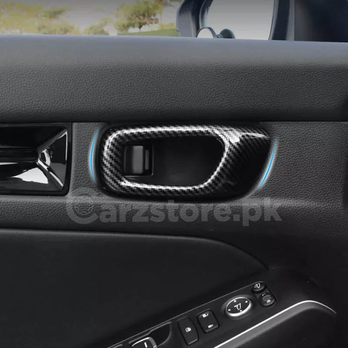 Honda Civic Carbon Fiber Door Handle Cover Model 2022 | Carzstore.pk
