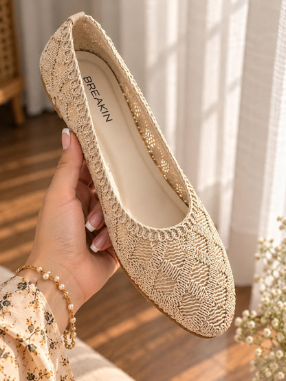 Roselle Knitted Pumps