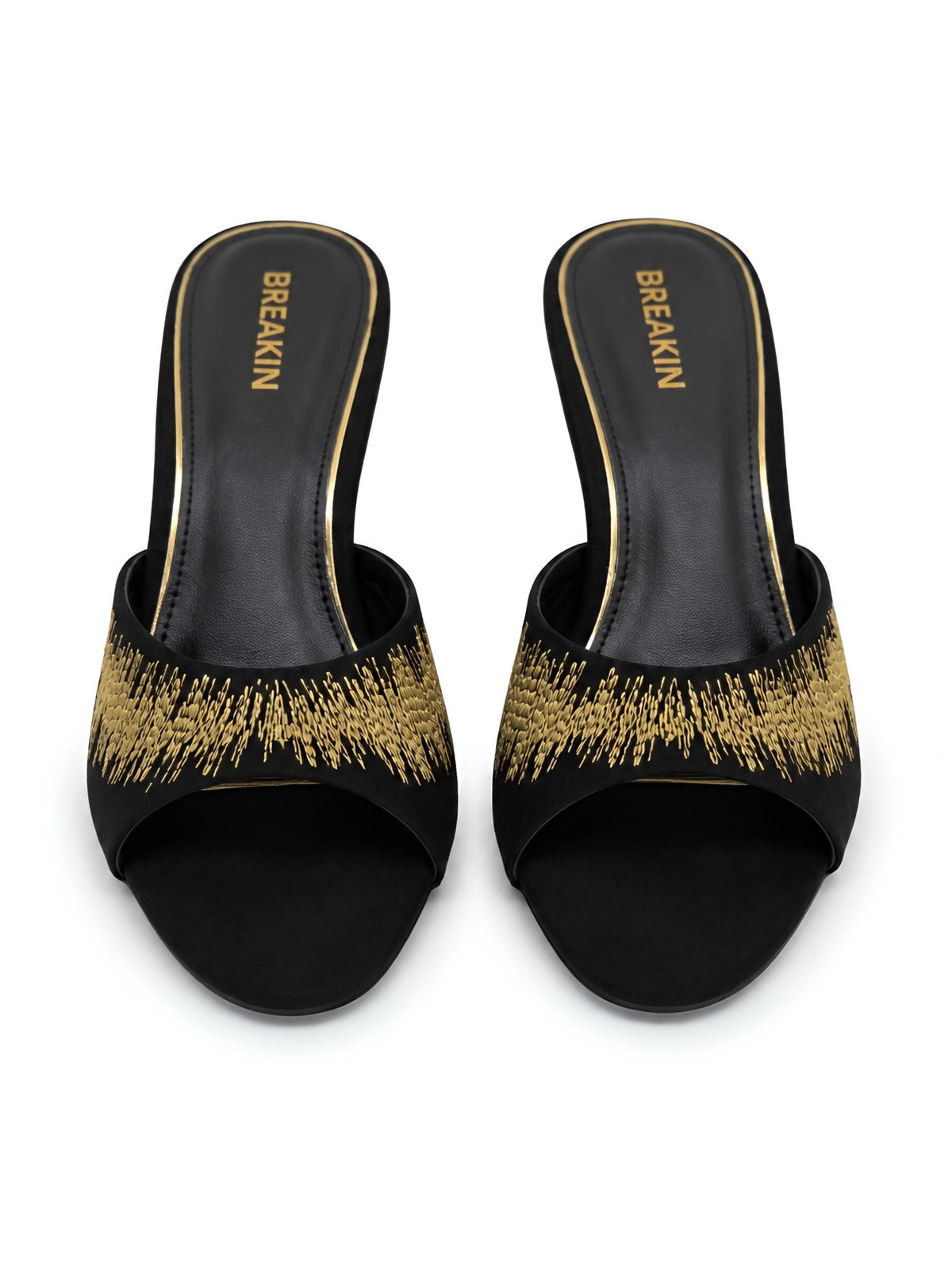 Splash Embroidery Heel