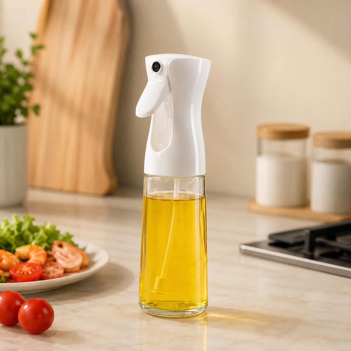 Premium Oil Spray Bottle (Assorted Color)– Olive Oil Mister for Kitchen Cooking