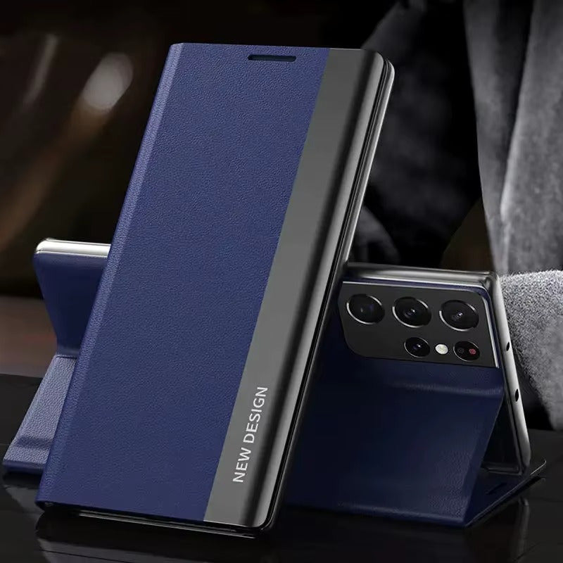 [FREE SHIPPING] CLASSIC BUSINESS FLIP CASE FOR SAMSUNG S22 ULTRA