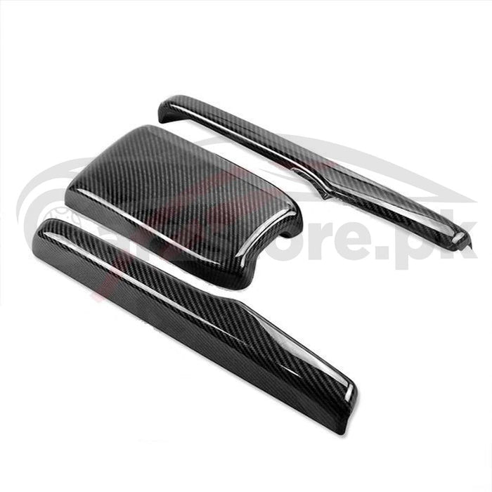 Honda Civic Armrest Carbon Fiber Trims - Model 2016-2021