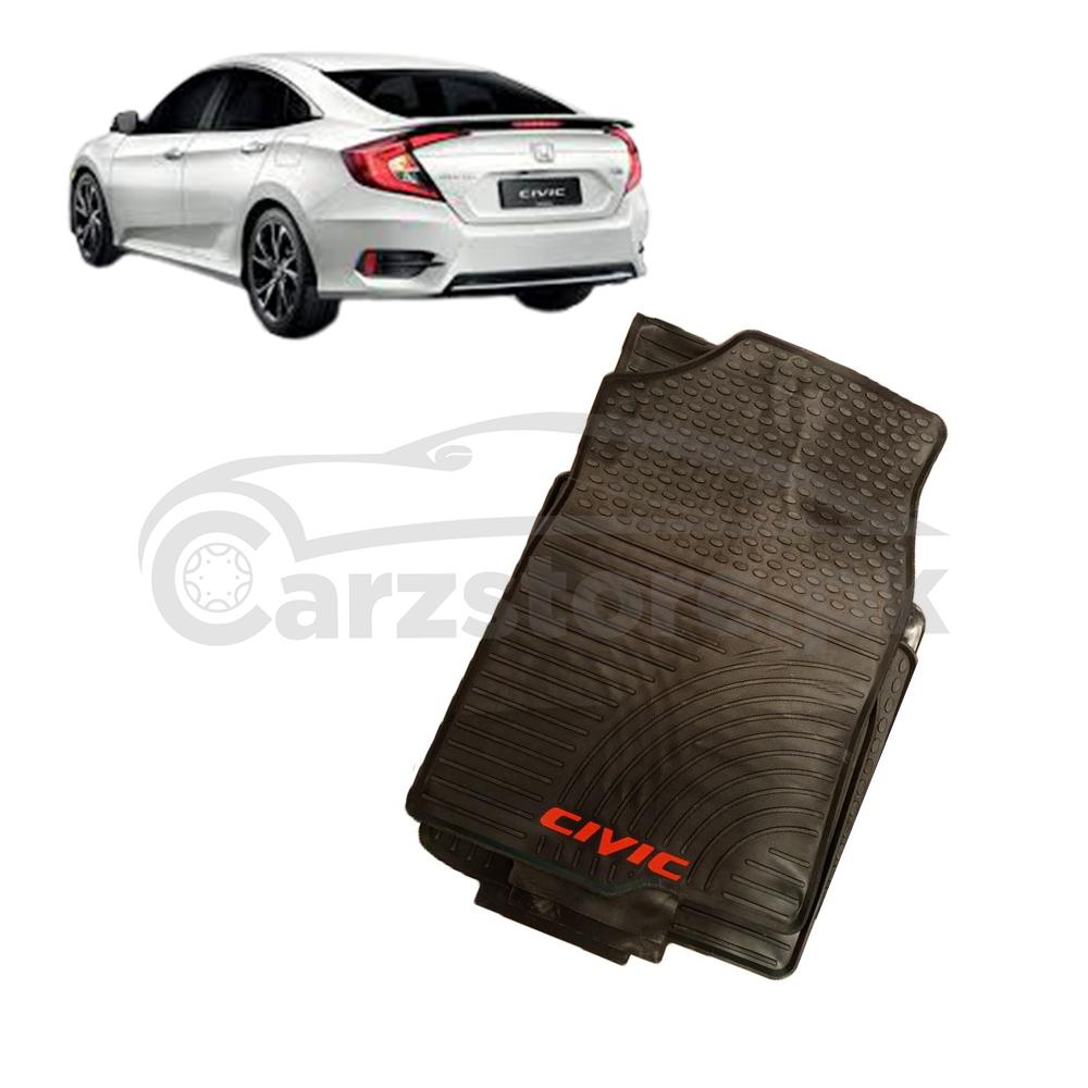 Honda Civic Rubber Latex Floor Mats - Model 2016-2021