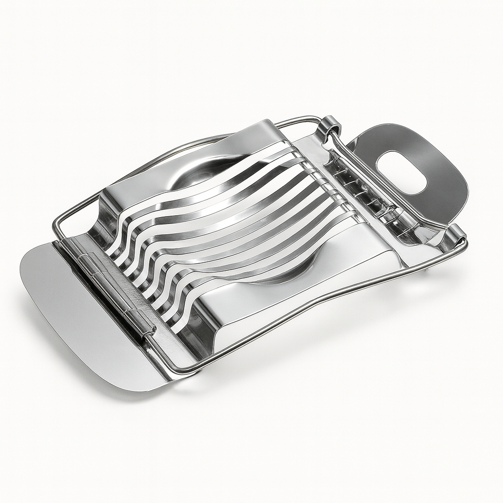 Stainless Steel Egg Slicer – Heavy-Duty Iron Egg Cutter for Perfect Slices