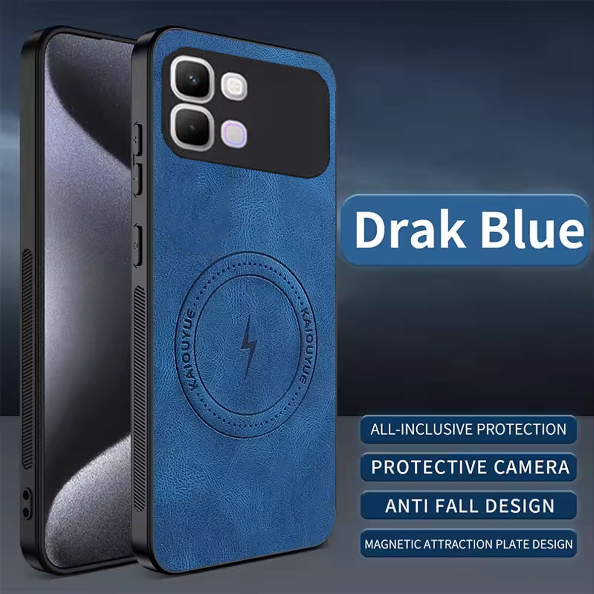 [FREE SHIPPING] SLIM MAGSAFE LEATHER CASE FOR INFINIX NOTE 60/NOTE 60 PRO