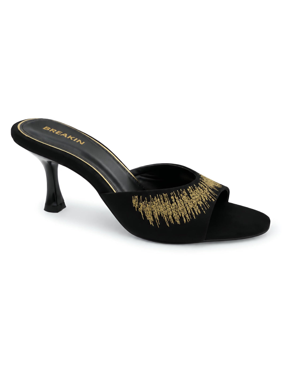 Splash Embroidery Heel