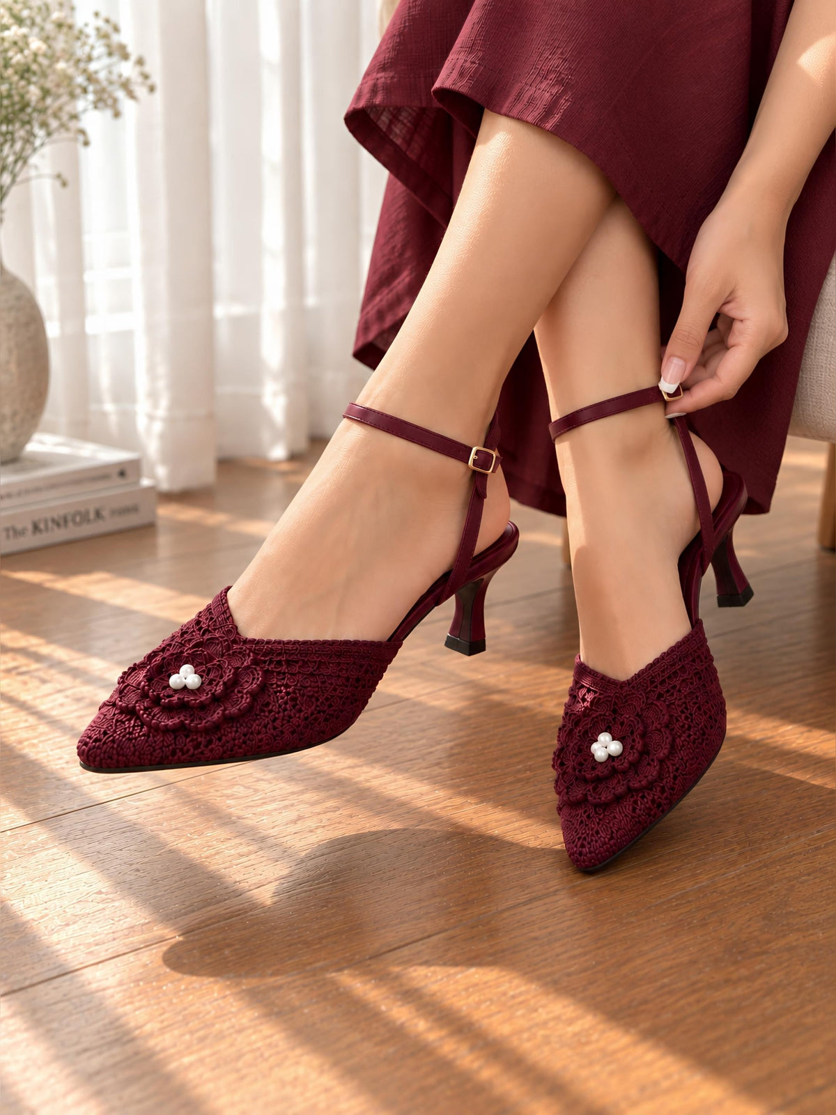 Bloom Slingback Kitten Heels