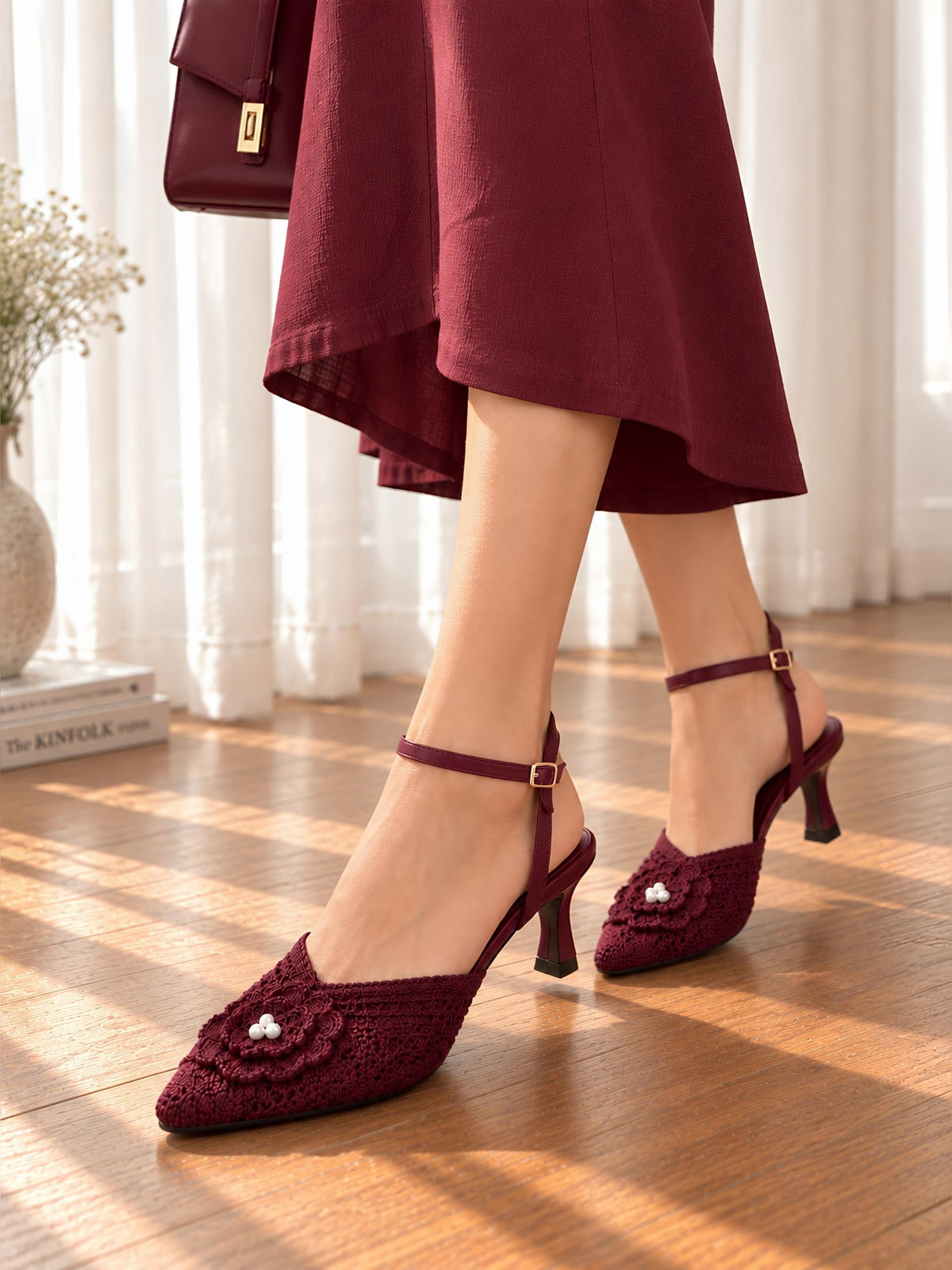 Bloom Slingback Kitten Heels