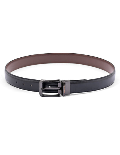 Black Plain Reversible Formal Belt