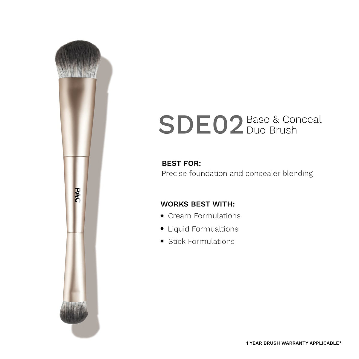 SDE 02 Base & Conceal Duo Brush
