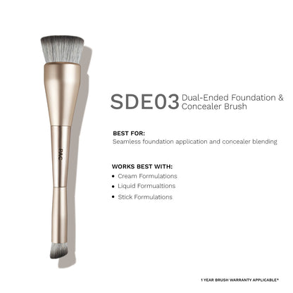 SDE 03 Dual-Ended Foundation & Concealer Brush