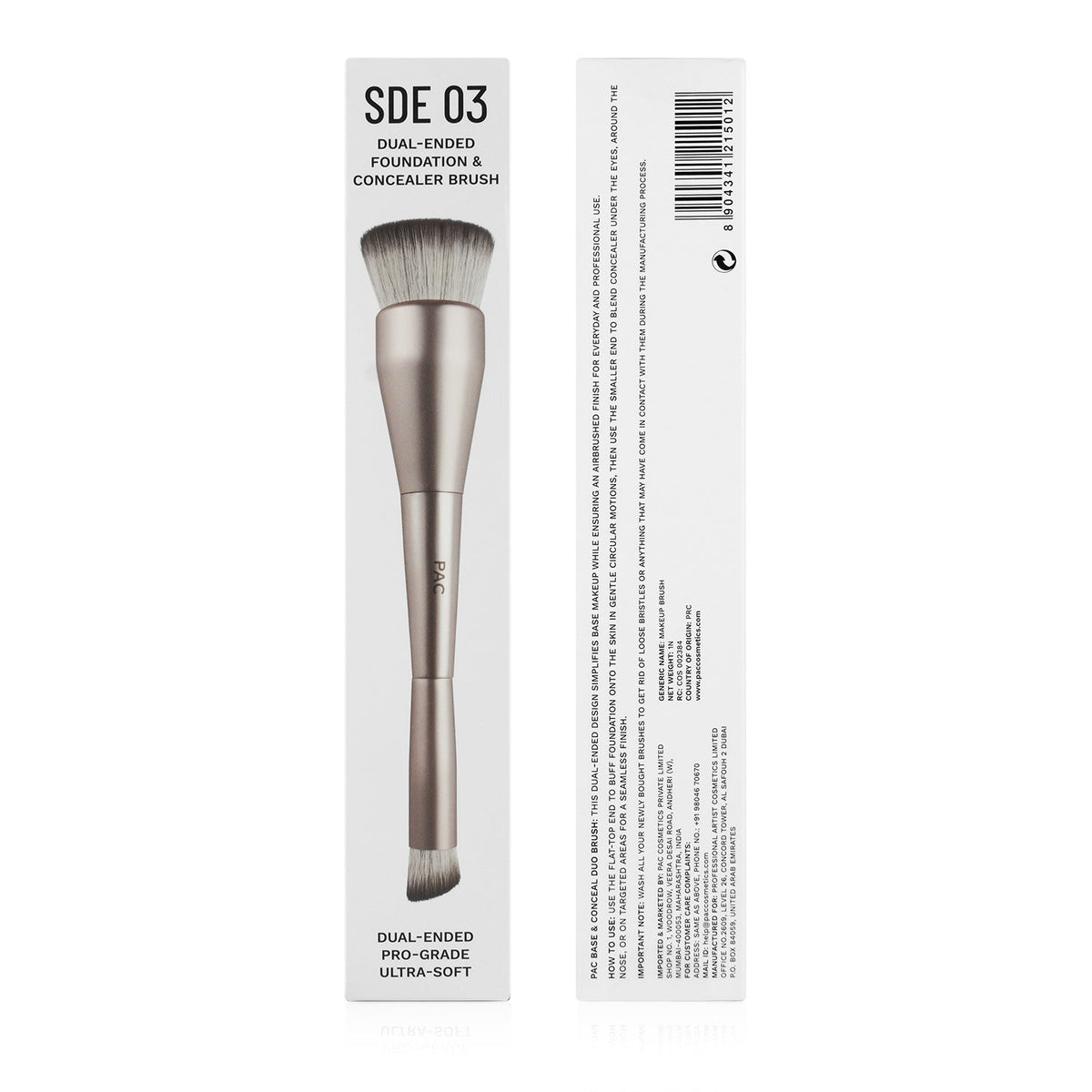 SDE 03 Dual-Ended Foundation & Concealer Brush